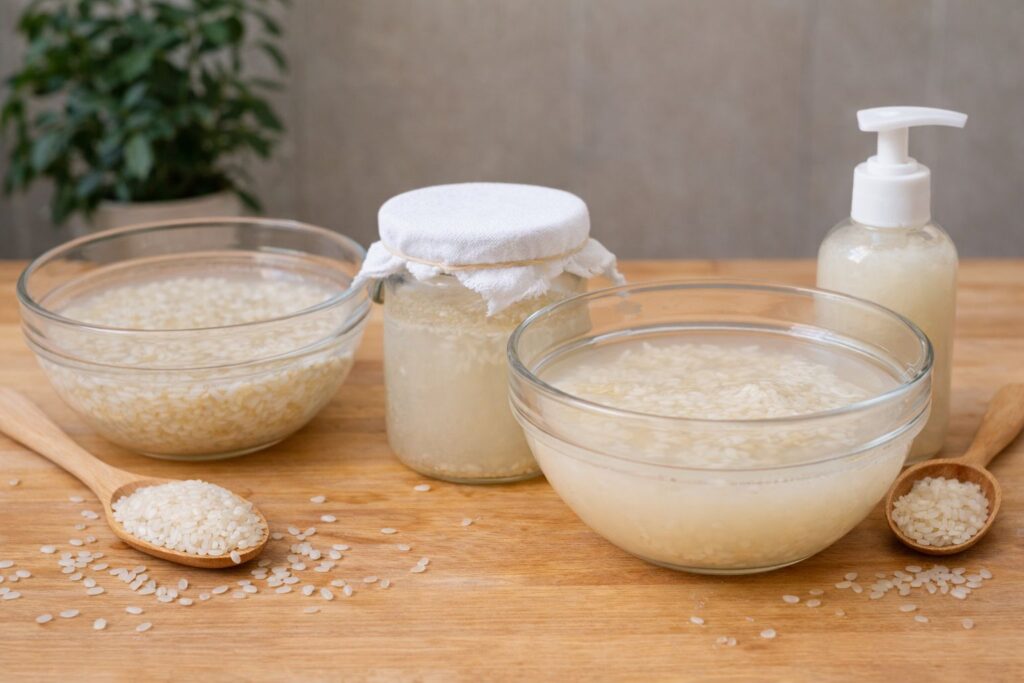 rijstwater voor krullen