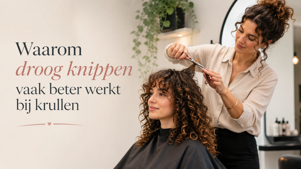 Waarom droog knippen vaak beter werkt bij krullen